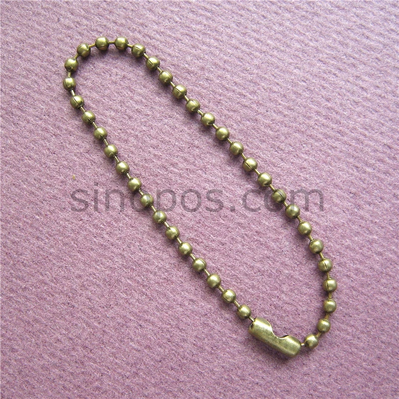 Металлическая шаровая цепь 12 см стальной Завязывающийся безопасный галстук