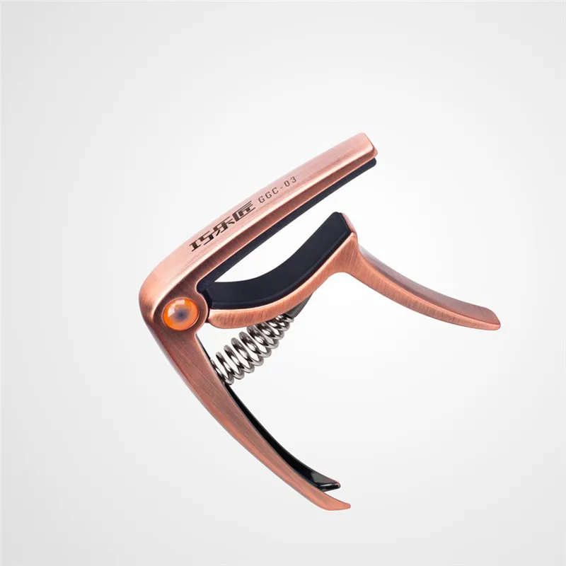 Rose Gold GGC-03 Высококачественный цинковый сплав металлический каподастр для гитары Gitar портативный Капо аксессуары для акустической гитары электрогитары и укулеле - Цвет: Rose Gold