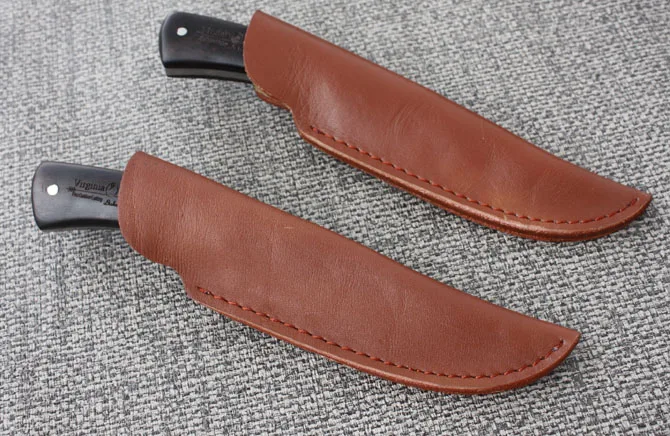 

VOLTRON Steel + Ebony Handle Hunting Knife Outdoor tool Camping Knife Survival Knives With Leather Sheath Rescue EDC Tools