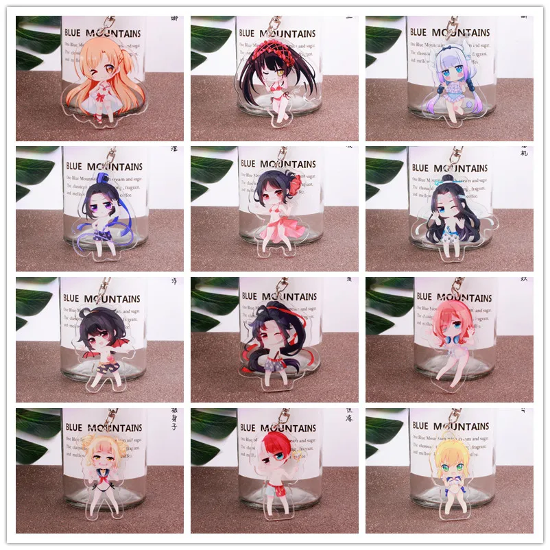 1 шт. 6 см mo dao zhu shi BoFate SAO REM RAM Boku Hero academic Swin Suit Styles Portachiavi Брелок с подвеской