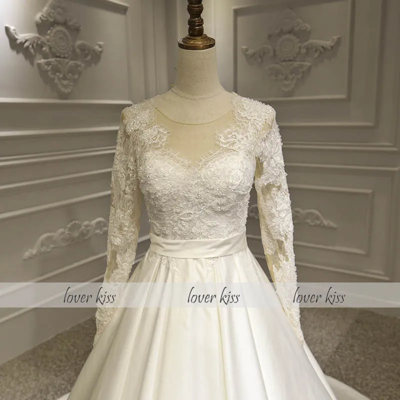 Романтическое кружевное и атласное свадебное платье Lover Kiss Vestido De Noiva 2021 свадебные