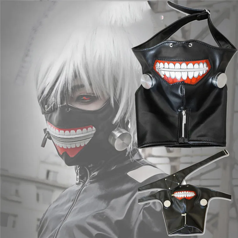 Вечерние маскарадные маски Tokyo ghoul kaneki ken на Хэллоуин черные с героями