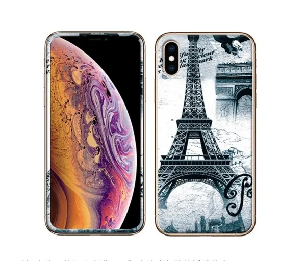 Чехол для экрана для iPhone Xs XR Xs Max X Передняя пластина из закаленного стекла+ ТПУ задняя Цветная рисунок или корпус с рисунком - Цвет: pattern 22
