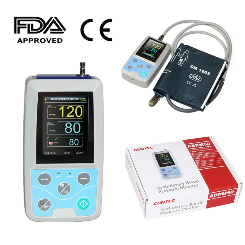 

24h ambulatory Blood Pressure Monitor USB PC SOTWARE,New CONTEC ABPM50 One Adult Cuff Newest