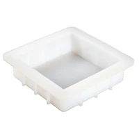 square silicone soap mold easy removal white handmade loaf mould