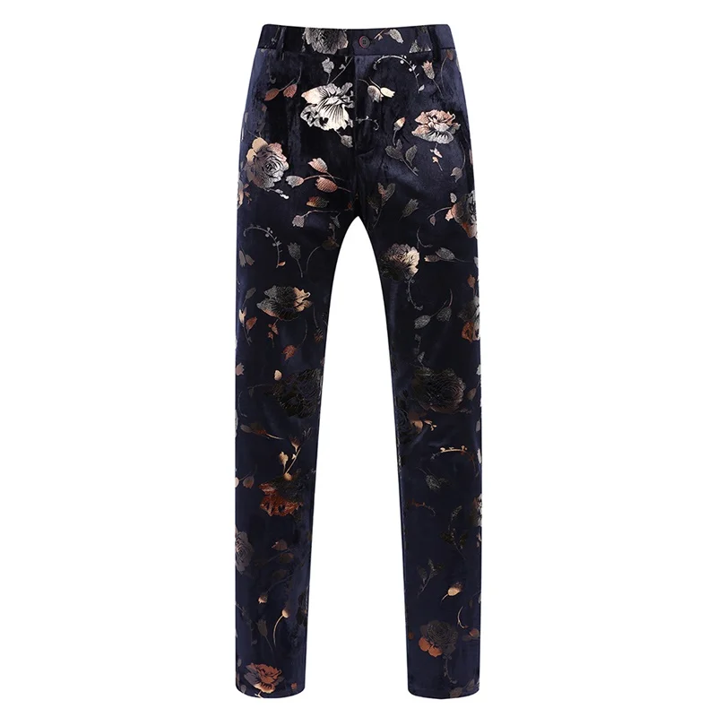 YUNCLOS плед печатных 3 шт. мужской костюм шаль воротник Slim Fit роскошные свадебные