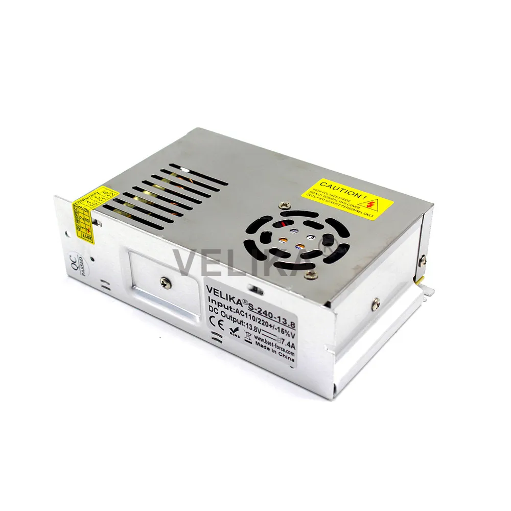Universial DC 13 8 V 17.4A 240W Выключатель питания светодиодный трансформатор 110v 220v AC DC13.8V SMPS