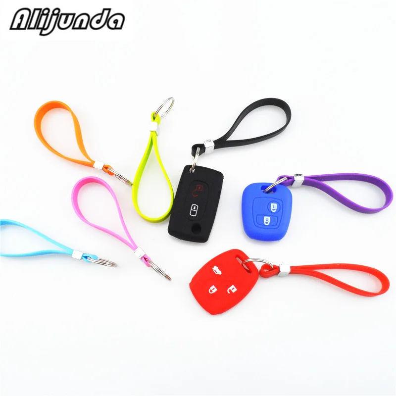 Новый силиконовый длинный Браслет для ключей портативная цепочка BMW все серии 1 2 3