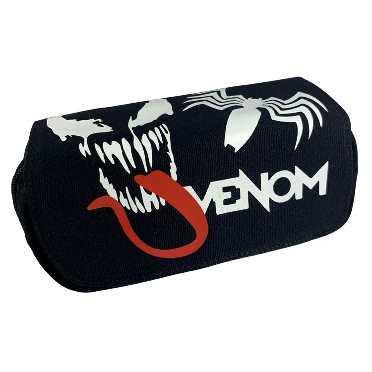 Suncomics Marvel Superhero Venom школьный пенал холст двойная молния большая емкость сумка для