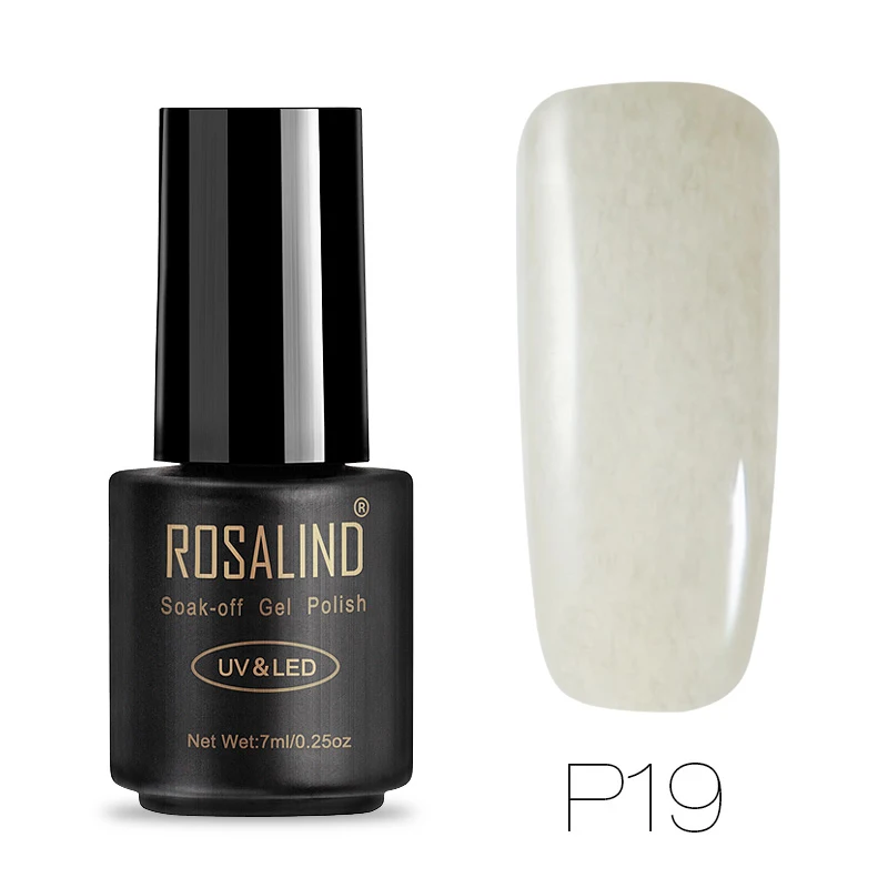 19 ROSALIND 7 мл искусственный мех P01-12 гель лак для ногтей Удлинительный УФ-гель лак дизайн ногтей все для маникюра праймер Топы - Цвет: 19