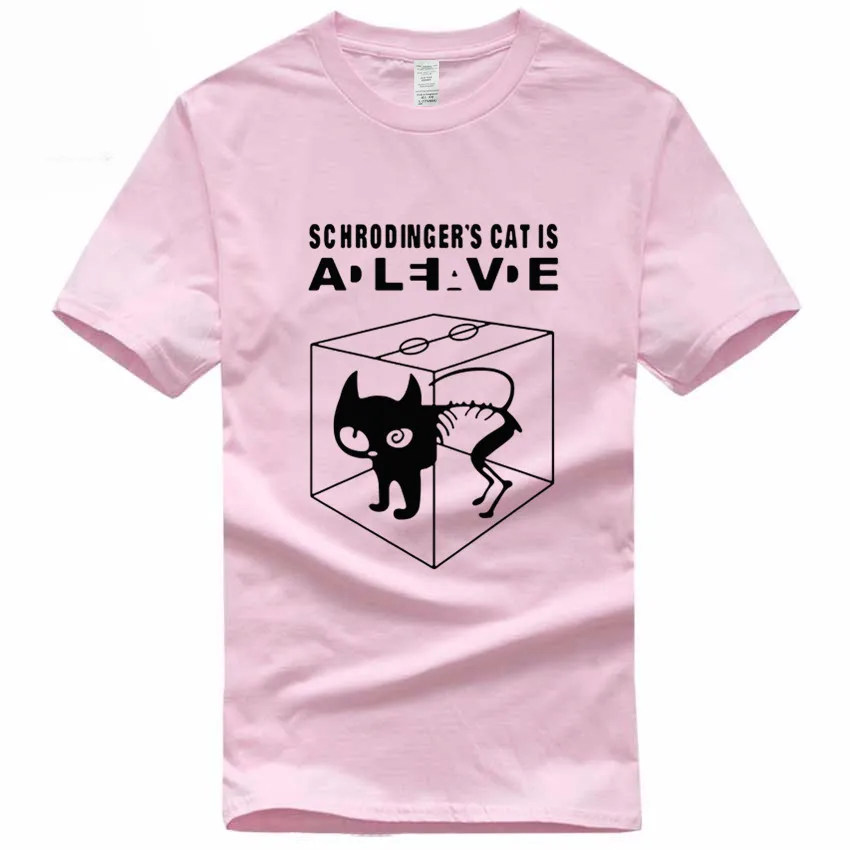 The Big Bang Theory Schrodinger's cat Funny европейский размер 100% хлопок футболка Летняя