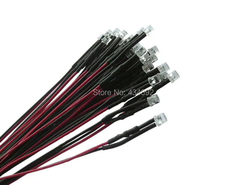 20 шт. 5 мм белые плоские светодиодные резисторы|diode led|diode cablediode led 5mm |