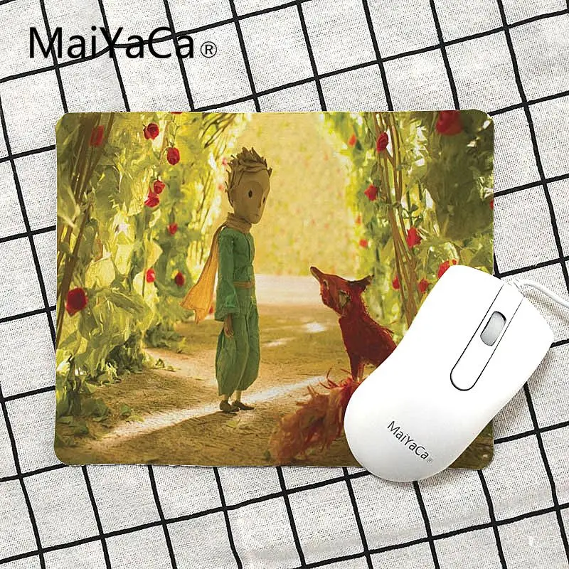 No Lock Edge18x22cm MaiYaCa Маленький принц высокоскоростной коврик для мыши Размер для 18x22 см 25x29 см маленький коврик для мыши - Color: No Lock Edge18x22cm