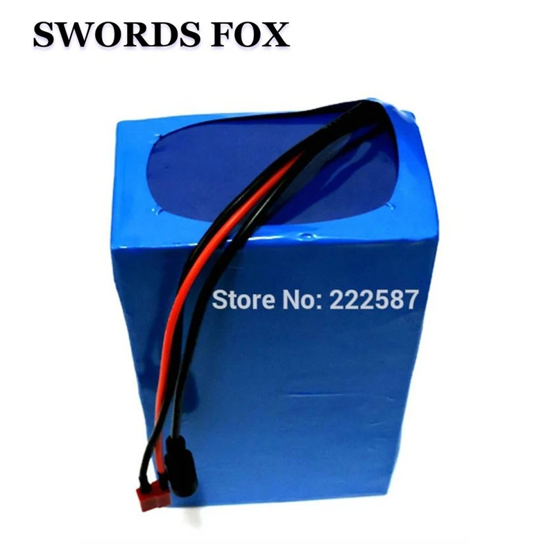 

SWORDS FOX 60V ebike battery 1800W 60V 30AH Lithium battery use 3.7V 5AH 26650 cell 30A BMS 5A charger Factory Price