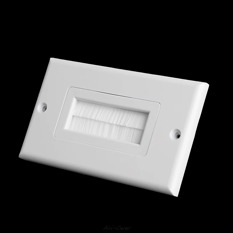 2018 щетка настенная пластина однопортовая панель с щетиной вставка крышка