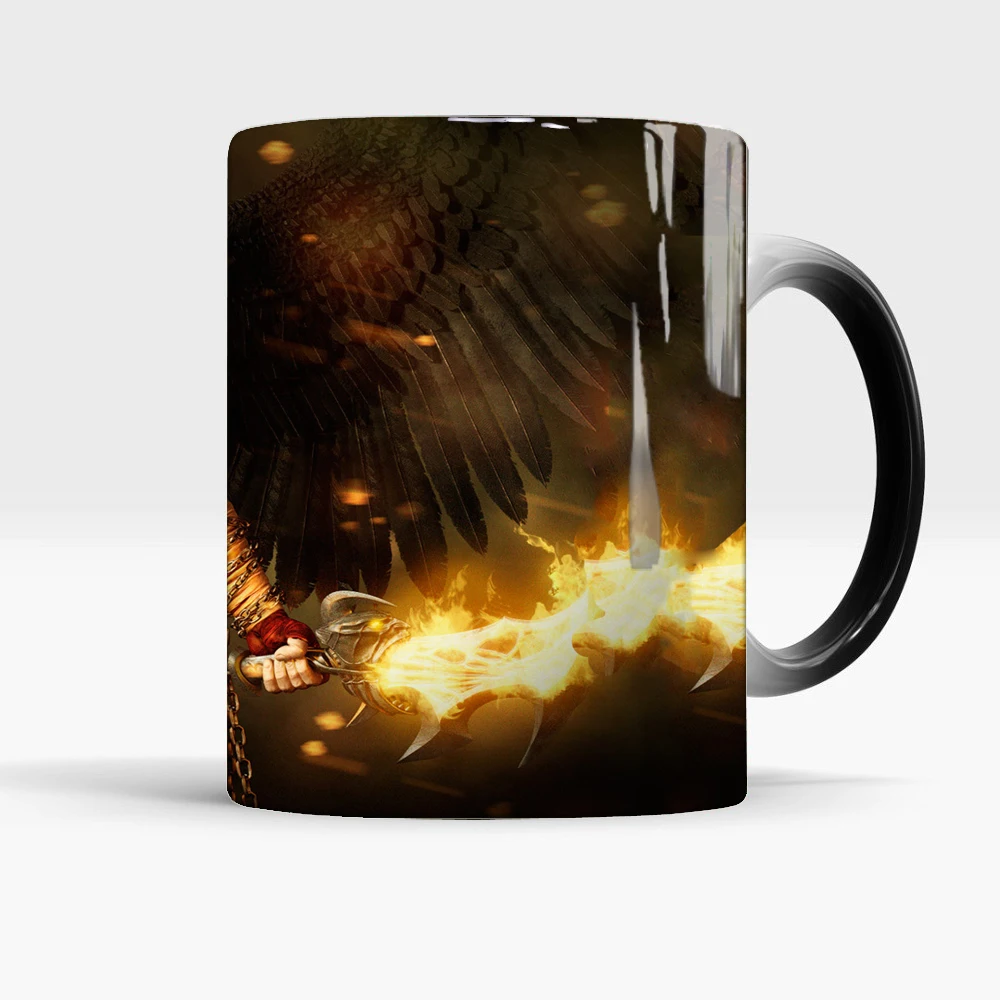 Кружка God of War 350 мл керамические кружки для смены цвета чашка чая и кофе лучший