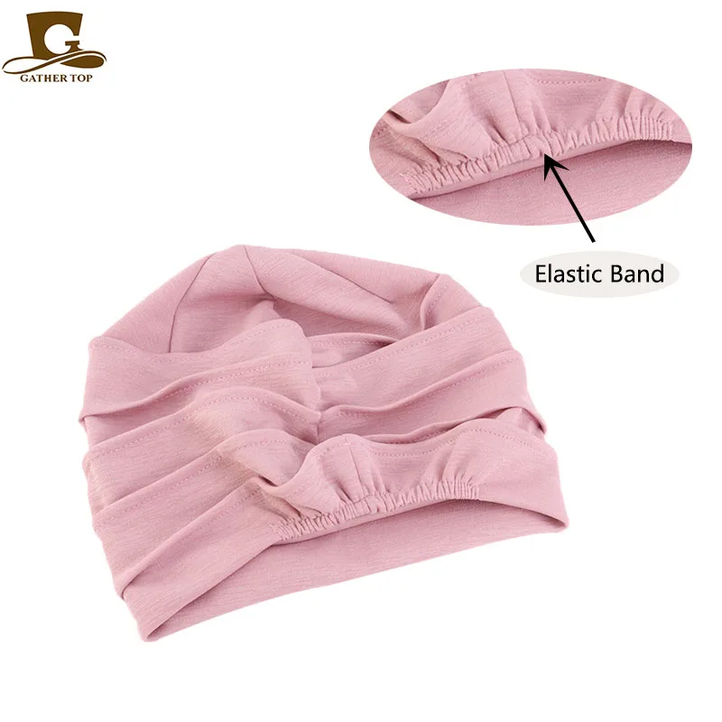 

NEW Women Slouchy Snood Beanie ruffle turban baggy Hat Cancer chemo Hats for hair loss