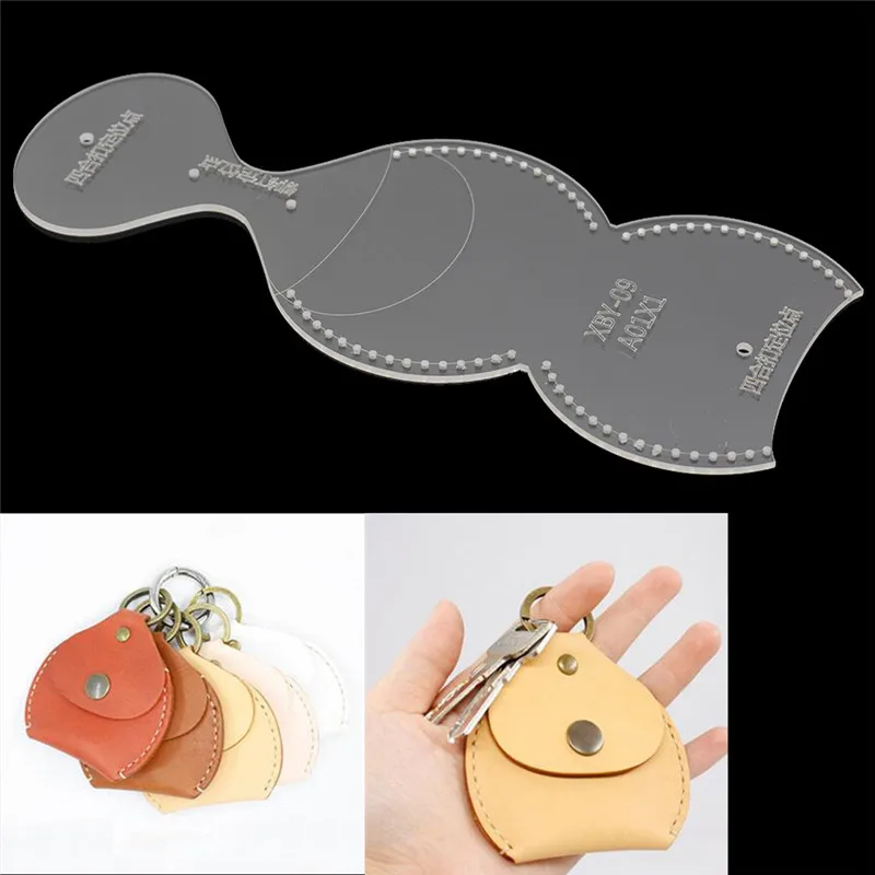 Кожаный шаблон для рукоделия прозрачный шитья смены кошелька модели из акрила