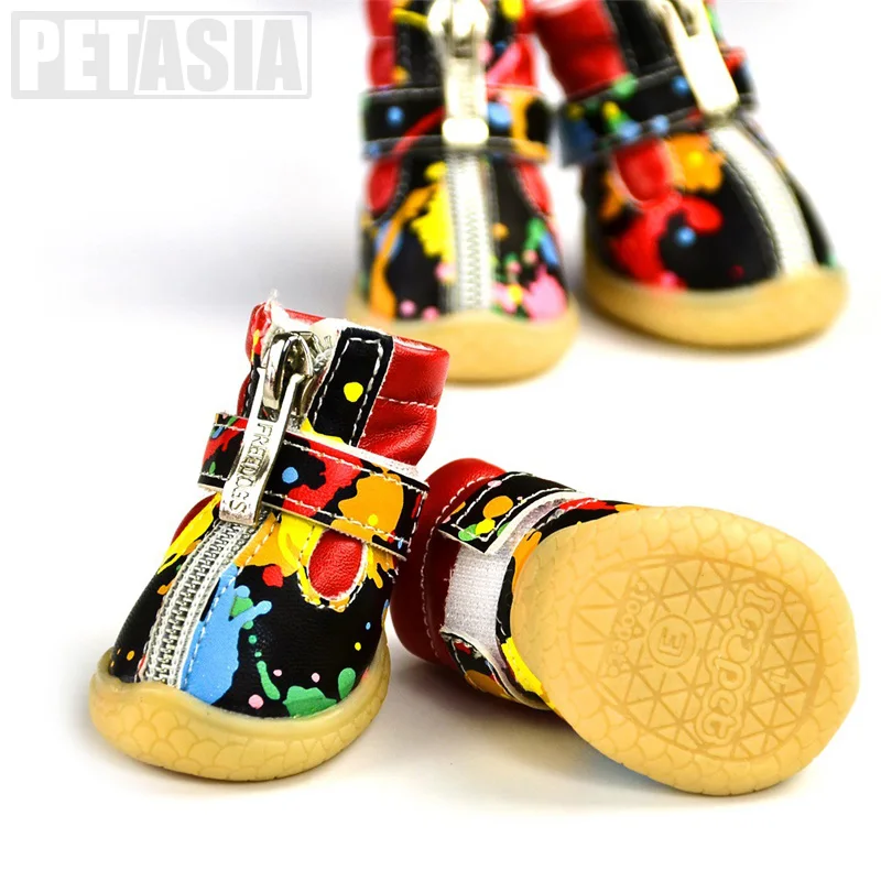 Зимняя обувь для собак камуфляжные Ботинки теплая осенне-зимняя Нескользящая