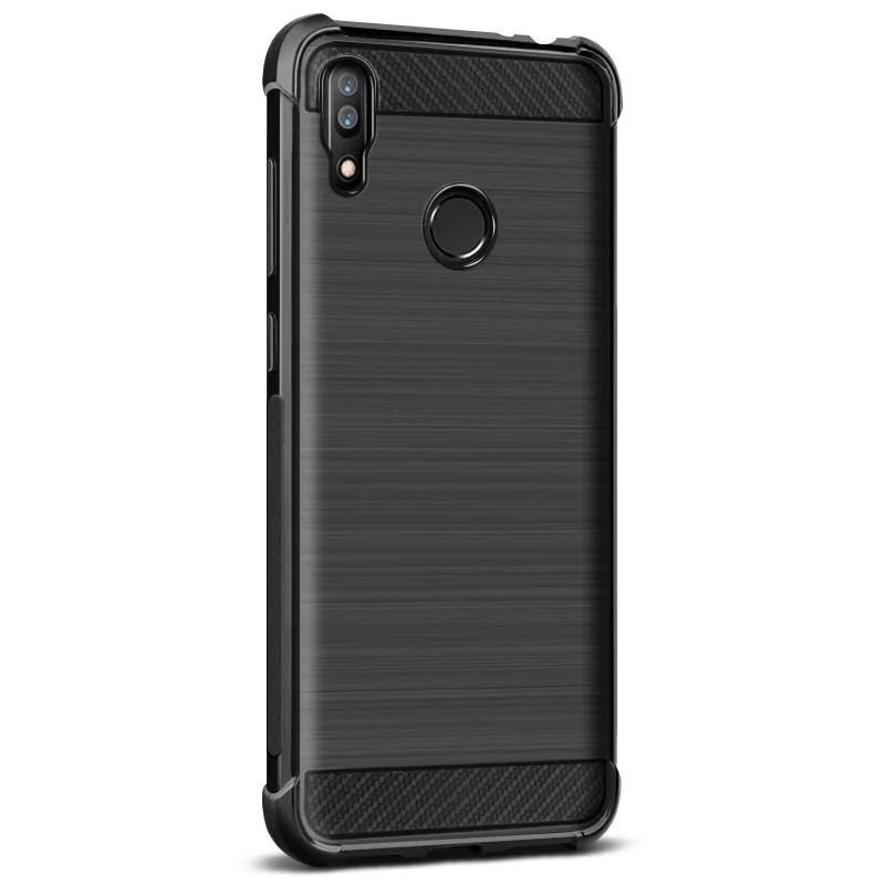 Black Imak Чехол из углеродного волокна для Asus Zenfone Max M2 ZB633KL мягкий чехол из термополиуретана и силикона для Asus Zenfone Max M2 ZB633KL M 2 с подушками безопасности - Цвет: Black