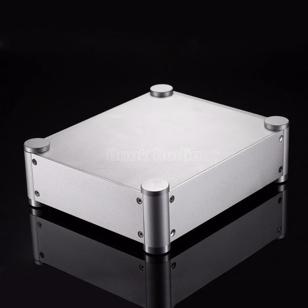 Nobsound алюминиевый корпус Серебряный предусилитель шасси DAC Box наушники Amp