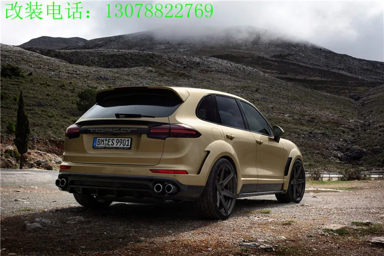 Подходит для Porsche Cayenne 958 15 17 Vantage спойлер из углеродного волокна хвост