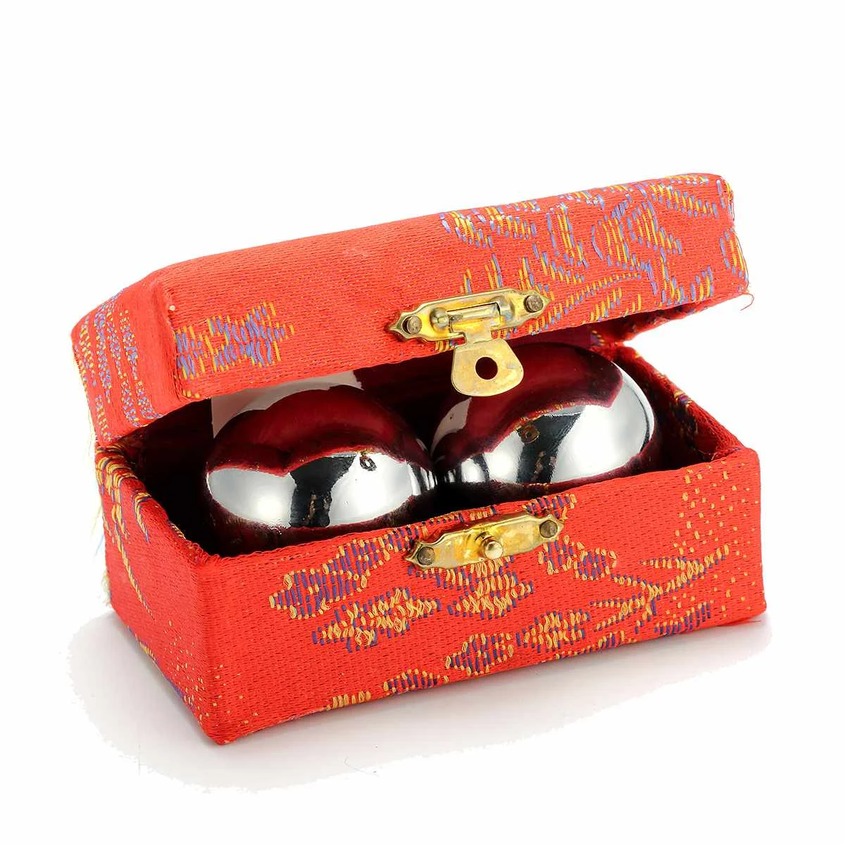 2X китайские шарики baoding фитнес гандбол здоровье упражнения стресс Релаксация терапия хромированные шарики для массажа рук 38 мм