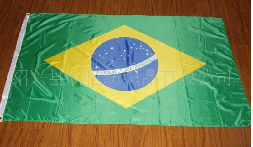 Brasil флаг баннер 3x5 футов подвесной полиэстер Бразильский национальный наружный