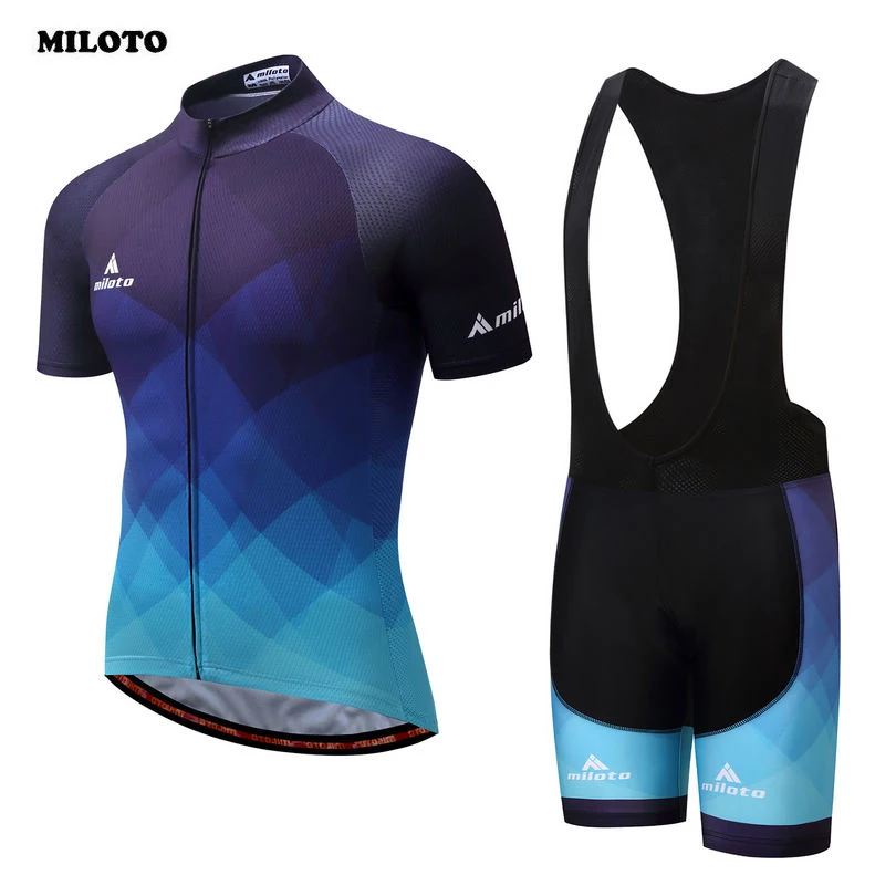 MILOTO Team комплект летней одежды для езды на велосипеде мужчин Ropa Ciclismo велосипедные