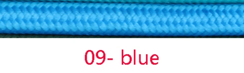 09 blue 2 м 3 м 5 м 10 м 2 ядра 0,75 мм2 винтажный ТЕКСТИЛЬНЫЙ ШНУР Электрический провод плетеный кабель - Цвет: 09 blue