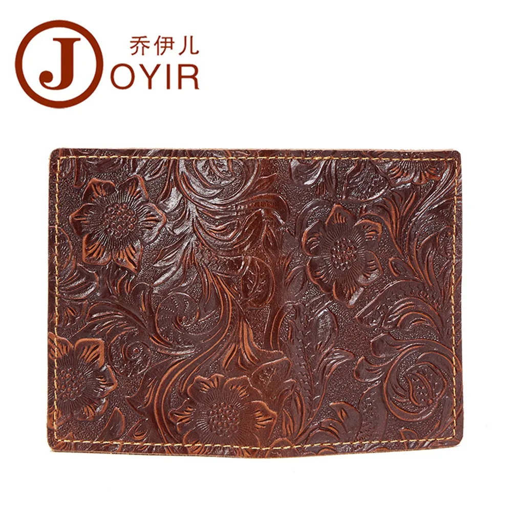 Нежный визитница Обложка для паспорта из натуральной кожи тиснение