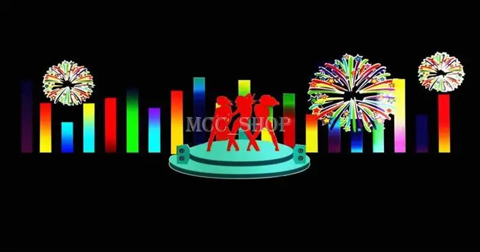 90*25 см автомобиля Стикеры музыкальным ритмом сценический светодиодный вспышка