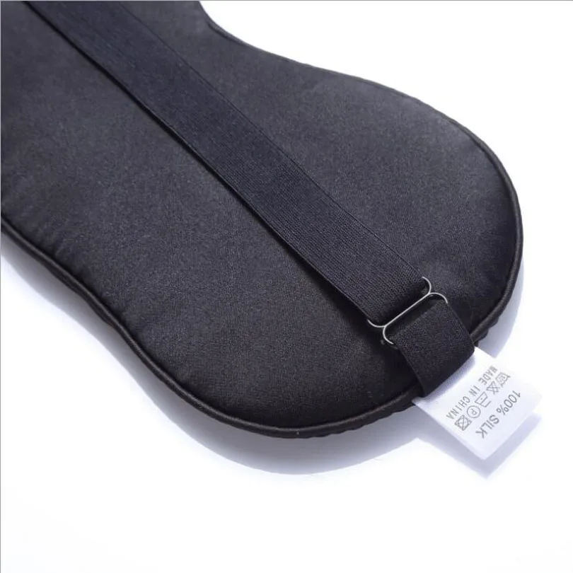 Высококлассная шелковая портативная дорожная маска для сна мягкая накладка на