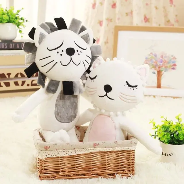 INS кошка Лев детские удобные мягкие Xams Подарочные игрушки pelucia peluches плюшевый кролик спящий мягкие и плюшевые животные игрушка кукла