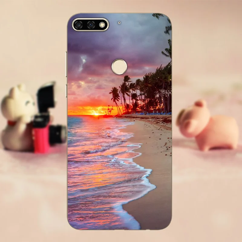 X08 Чехол для huawei Y6 Мягкий ТПУ чехол бампер Y 6 Prime силиконовый чехол для телефона 5," для huawei Y6 Prime чехол Аксессуары - Цвет: X08