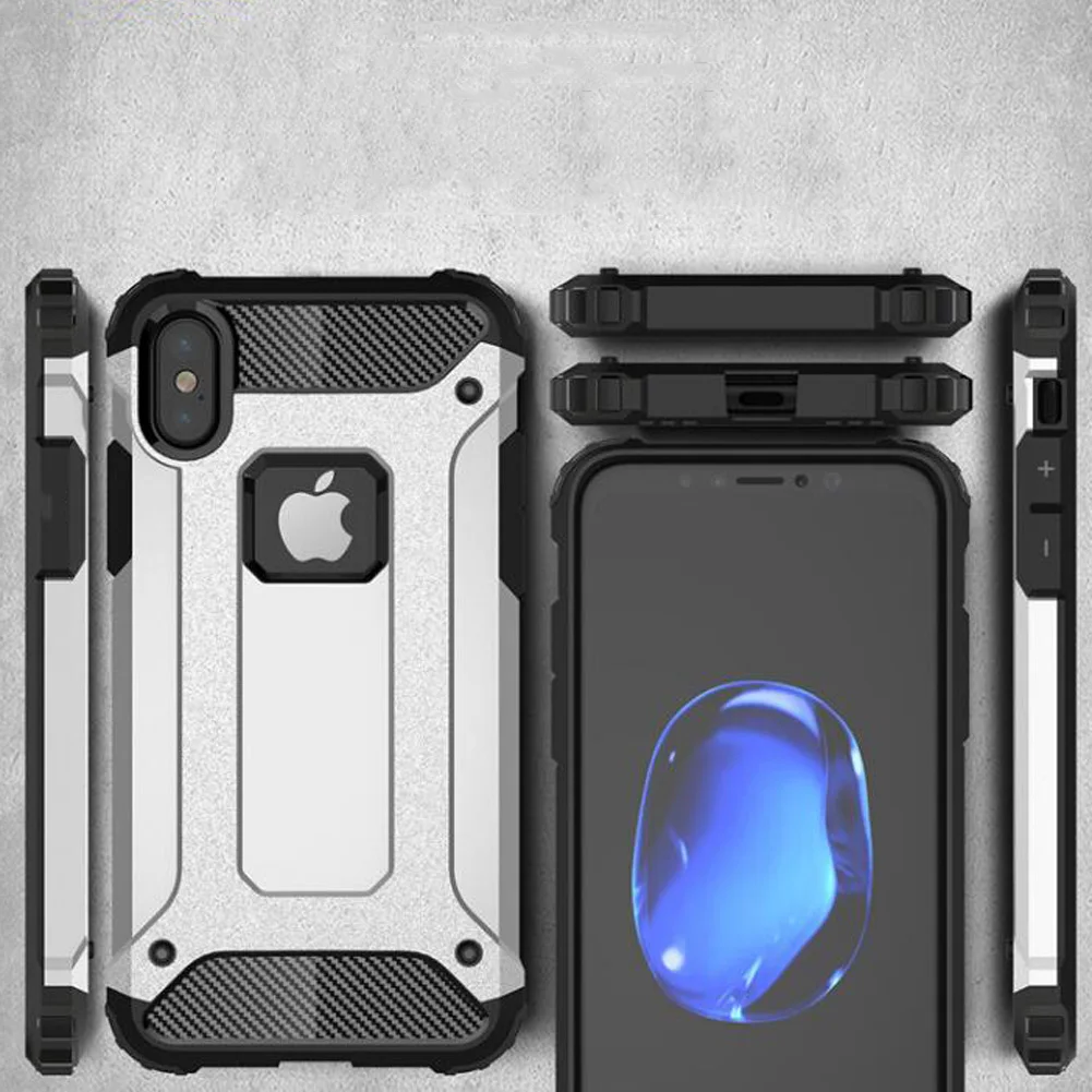 Роскошные гибридные бронированные сверхпрочные защитные противоударные чехлы