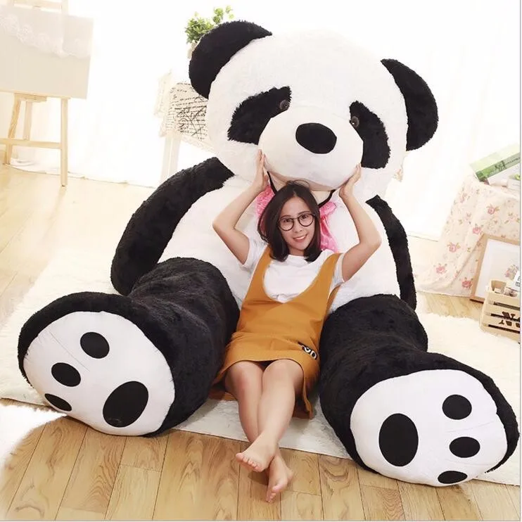 

stuffed & plush animals Giant Oversize Panda SKIN 260CM EMPTY Plush Panda Bear Doll SKIN fabric plush Toys Accessories Plush Toy