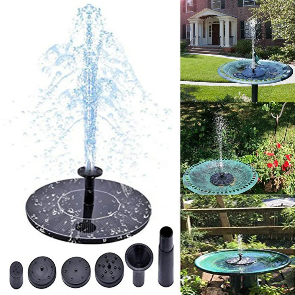 Солнечный фонтан Solatec на солнечных батареях набор панелей для птиц водяной насос