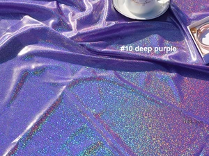 10 deep purple Блестящий глянцевый рельефный материал сценические лазерные трикотажные ткани Tecido - Цвет: 10 deep purple