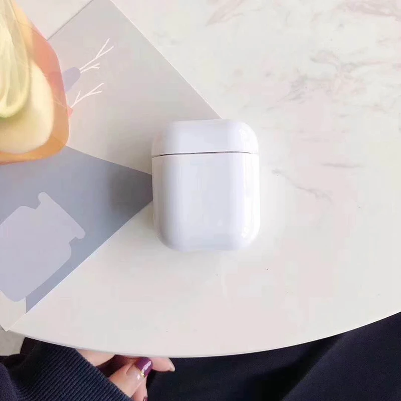 Красочное прозрачное Беспроводной наушники чехол для Apple AirPods Жесткий ПК