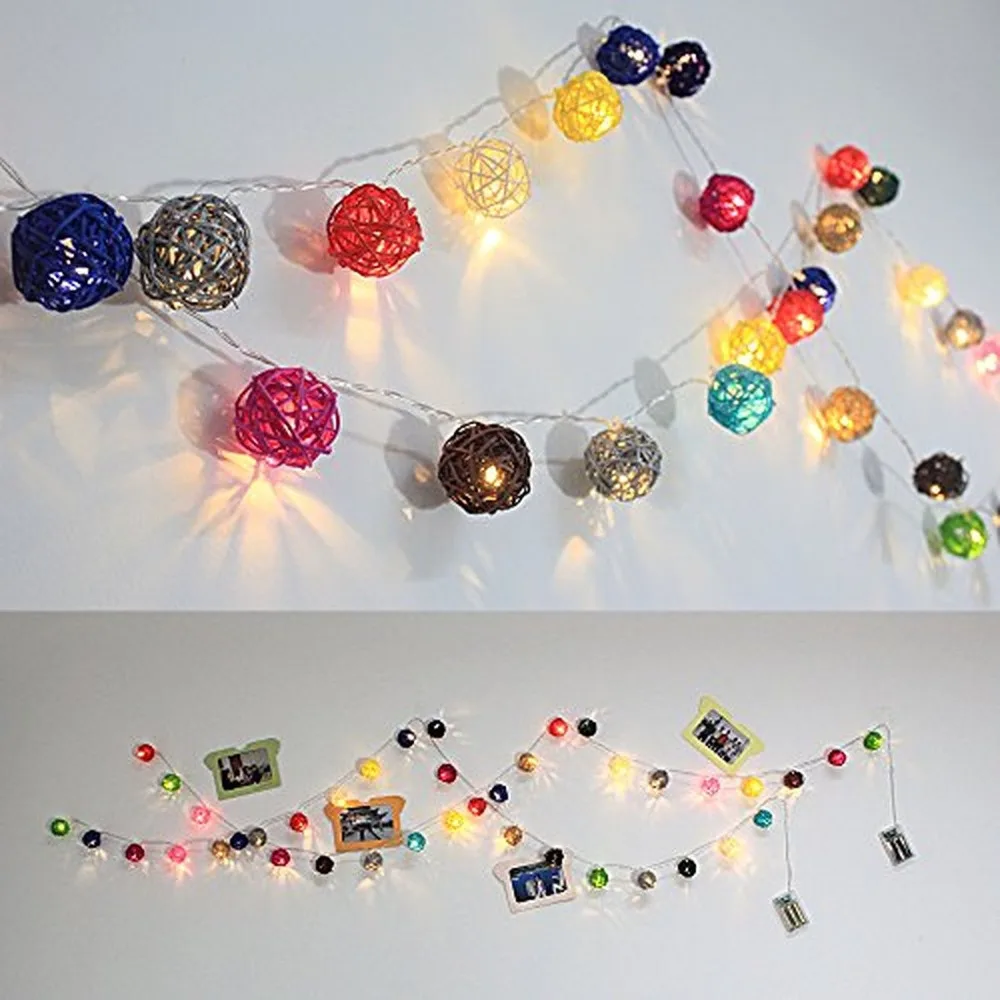 Длина 2 м 20 штук белого цвета и слоновой кости голубой/розовый/зеленый/красный