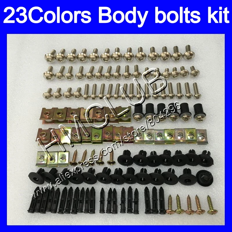 

Полный Комплект болтов обтекателя Для HONDA CBR400RR NC29 CBR400 RR CBR 400 RR 95 96 97 98 1995 1996 1998 винты с полностью закрытым корпусом гайки винты