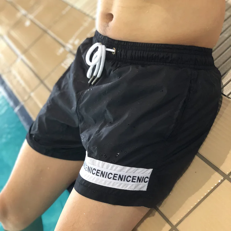 Новые Брендовые мужские пляжные шорты для серфинга бега плавания быстросохнущие