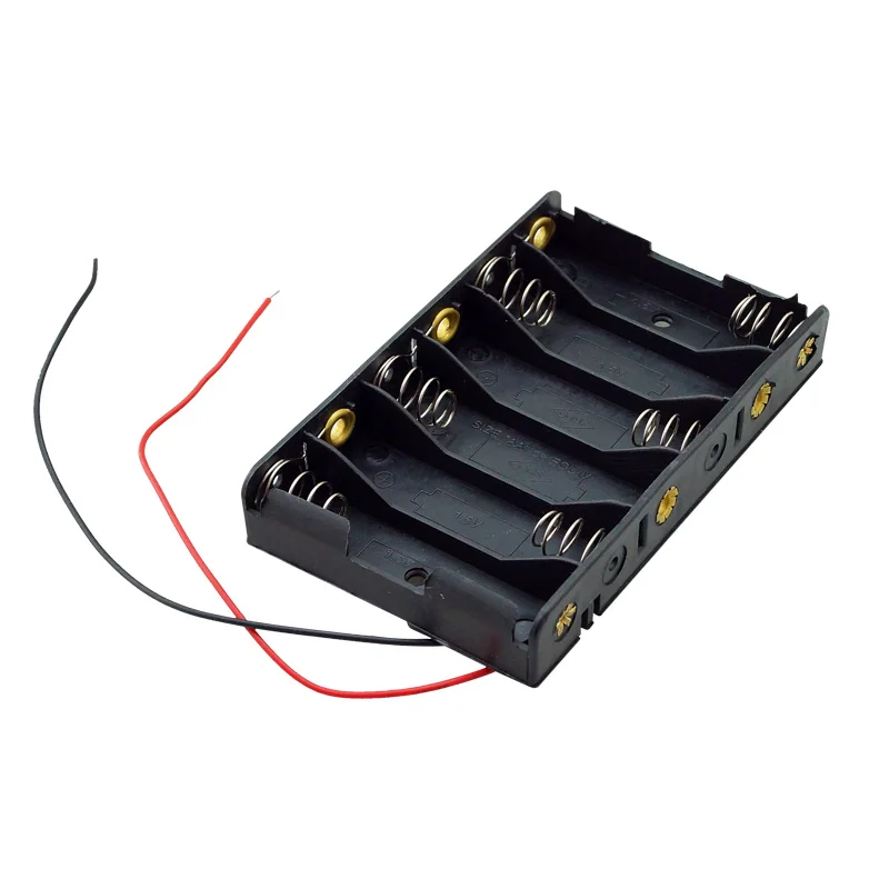 10 шт 9V AA Размеры Пластик Батарея коробка держатель чехол для 6 Стандартный |