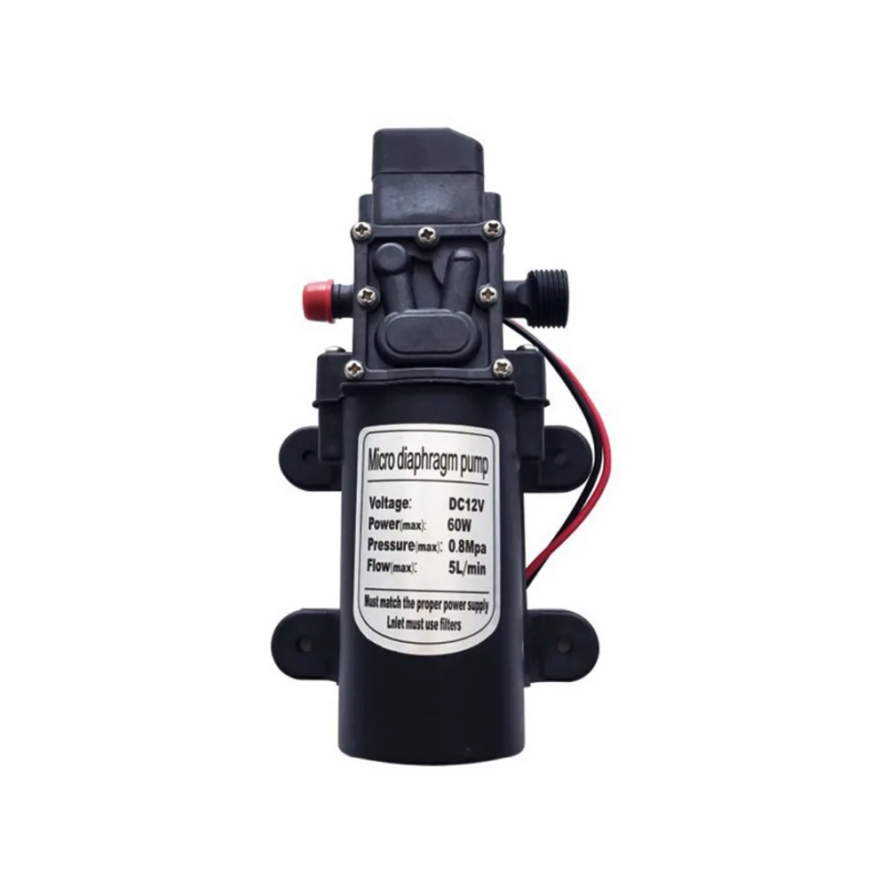 12 В постоянного тока 5L/min 60 W Micro диафрагма высокого давления Водяной насос