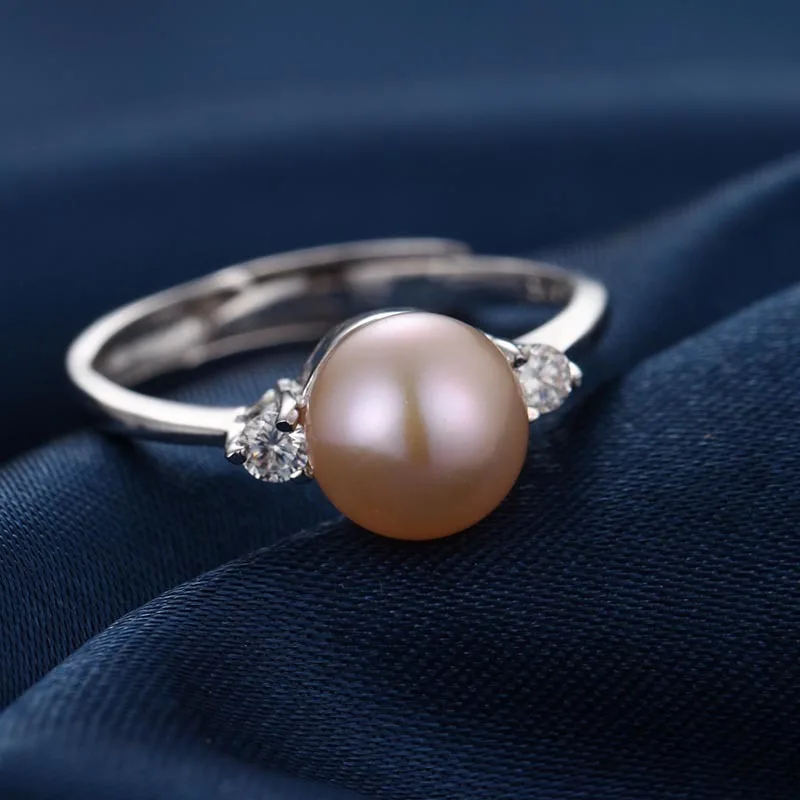 HENGSHENG Мода изделия класса люкс красивые жемчужное кольцо с пресноводным жемчугом