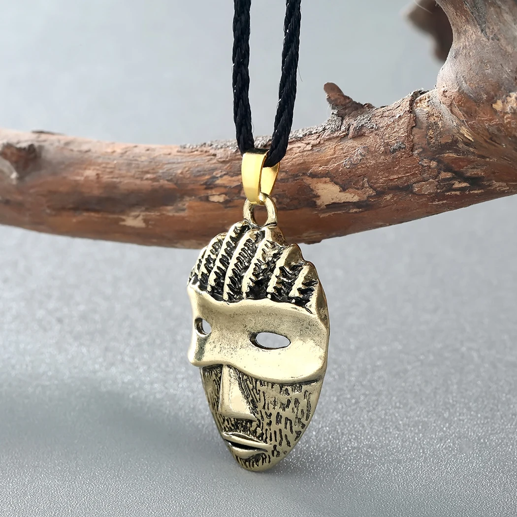Kinitial Северная маска хакер викингов подвески ожерелья Thor Knot Wing руны ювелирные