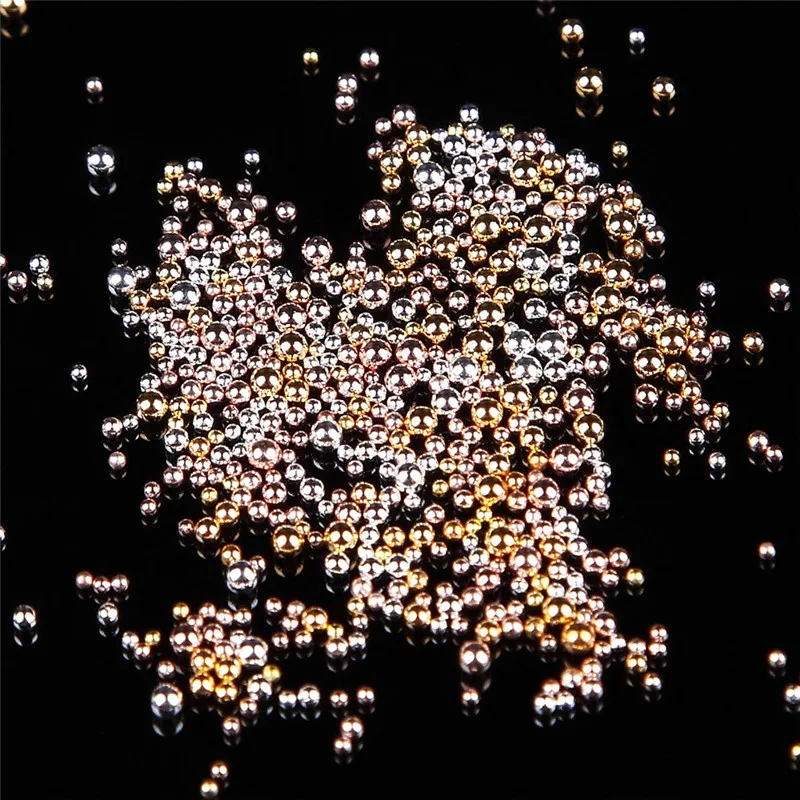 3D дизайн ногтей деко золото/серебро/розовое золото металлические материалы