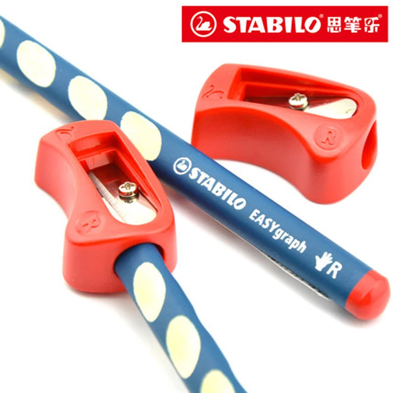 6 шт./лот Stabilo 4532 Антикоррозийная прочная Безопасная мини точилка для карандашей с