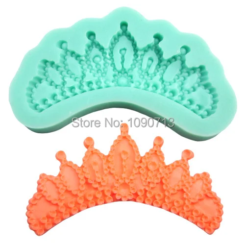 Бесплатная доставка 1 X Свадебная и смокинг Корона помадка формы для торта Мыло